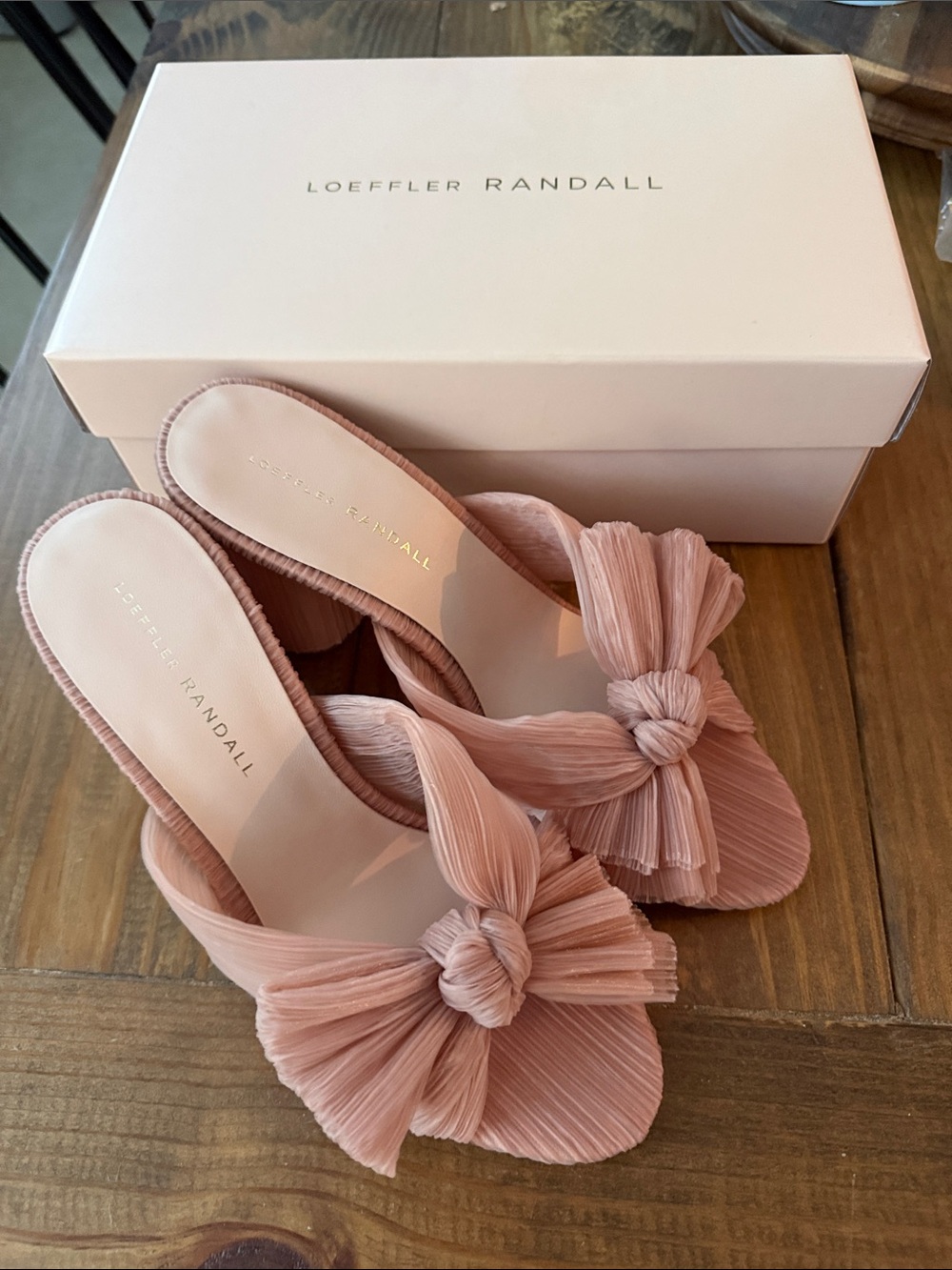 Loeffler Randall Blush Penny size 9. NIB